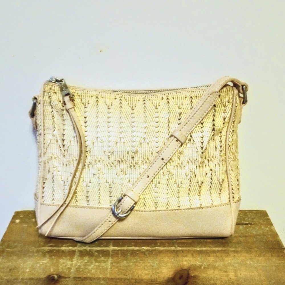 Sorial Woven Leather Crossbody